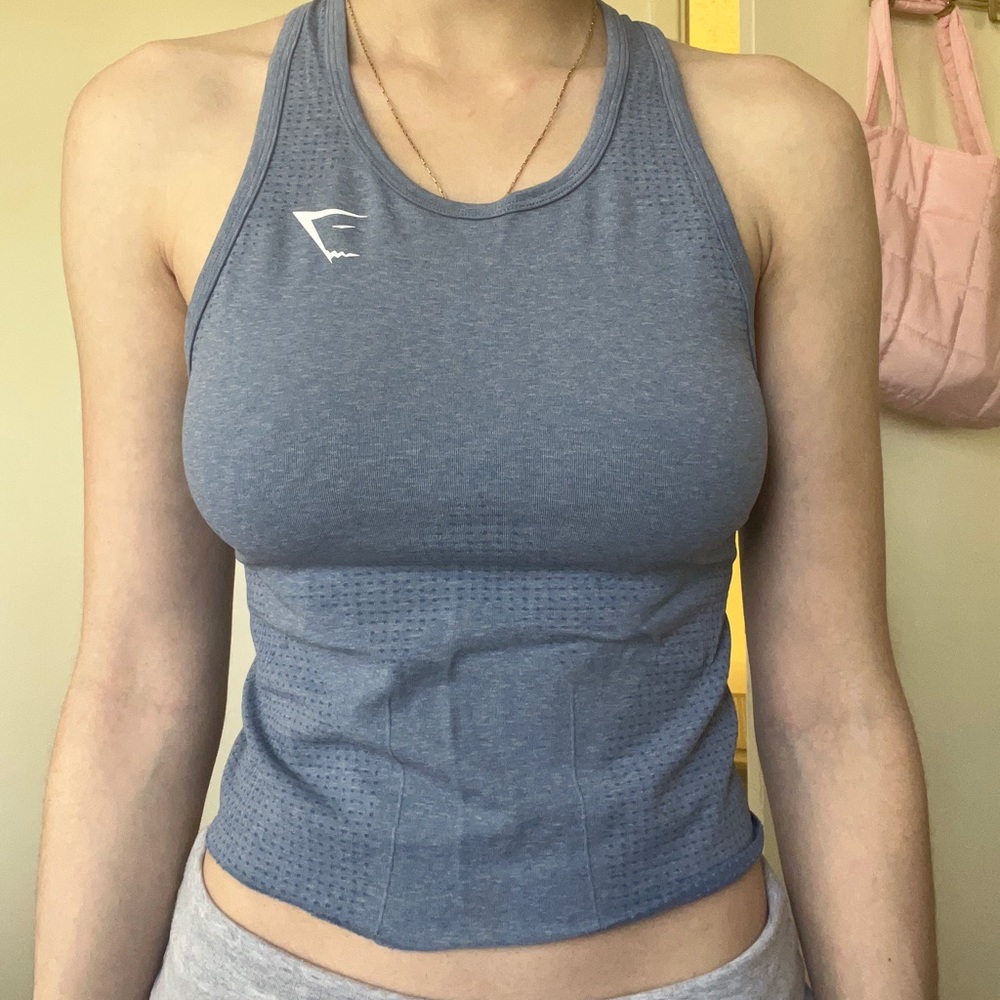 Gymshark blue racer back